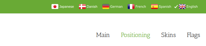 Translation plugin placed on top - bar layout