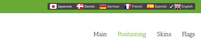 Translation plugin placed on top - bar layout