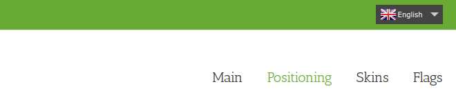 Translation plugin placed on top - dropdown layout